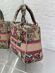 Dior Lady Medium Dioriviera Pink Bag - 24*11*20cm - 6