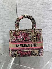 Dior Lady Medium Dioriviera Pink Bag - 24*11*20cm - 2