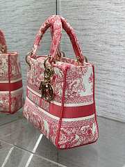 Dior Lady Medium D-Lite Pink Bag - 24*11*20cm - 6