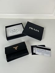 Prada Black Saffiano Wallet - 1