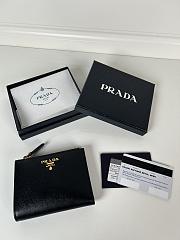 	 Prada Black Saffiano Card Holder - 1