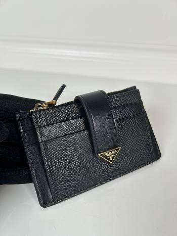 	 Prada Black Saffiano Card Holder 03