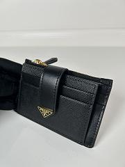 	 Prada Black Saffiano Card Holder 03 - 4