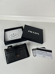 	 Prada Black Saffiano Card Holder 03 - 2