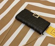 Fendi Baguette Continental Wallet With Chain - 3