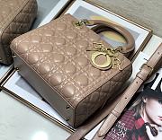 Dior Lady Medium Blush Cannage Lambskin - 24 x 20 x 12 cm - 2