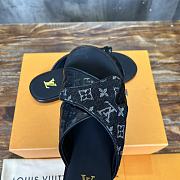 Louis Vuitton Monogram Black Slides - 6