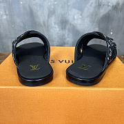 Louis Vuitton Monogram Black Slides - 5