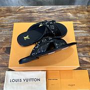 Louis Vuitton Monogram Black Slides - 4