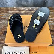 Louis Vuitton Monogram Black Slides - 3