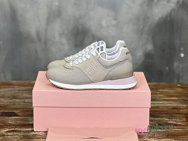 Miu Miu Sneakers Taupe Color - 1