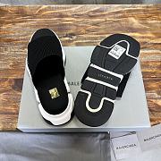 Balenciaga Men Speed Black Slides - 4