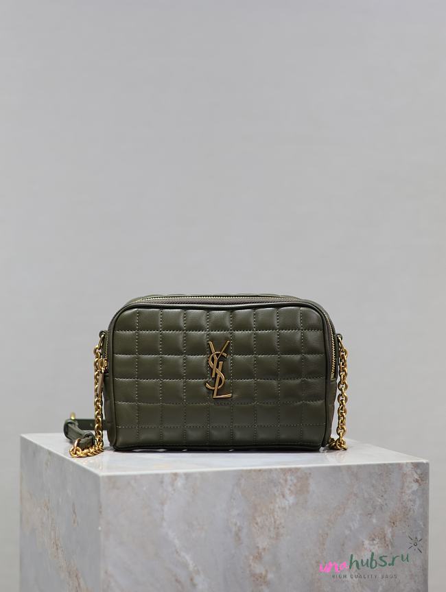 	 YSL LE CASSANDRE MATELASSÉ CARRÉ SHOULDER BAG - 19.5×14×4cm - 1