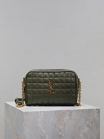 	 YSL LE CASSANDRE MATELASSÉ CARRÉ SHOULDER BAG - 19.5×14×4cm