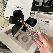 Chanel Black Ribbon Hairclip CC Logo - 6