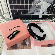 Miu Miu Black Set Headband and Hair Pin - 1