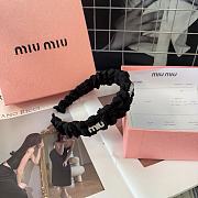 Miu Miu Black Set Headband and Hair Pin - 2