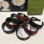 Gucci Black Canvas Headband - 6