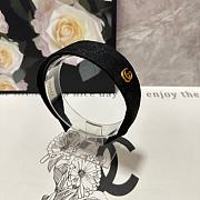 Gucci Black Canvas Headband - 3