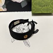 Gucci Black Canvas Headband - 2