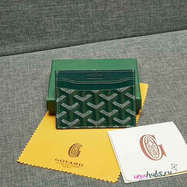 Goyard Saint Sulpice Card Holder In Green - 10.5*8cm - 1