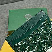 Goyard Saint Sulpice Card Holder In Green - 10.5*8cm - 4