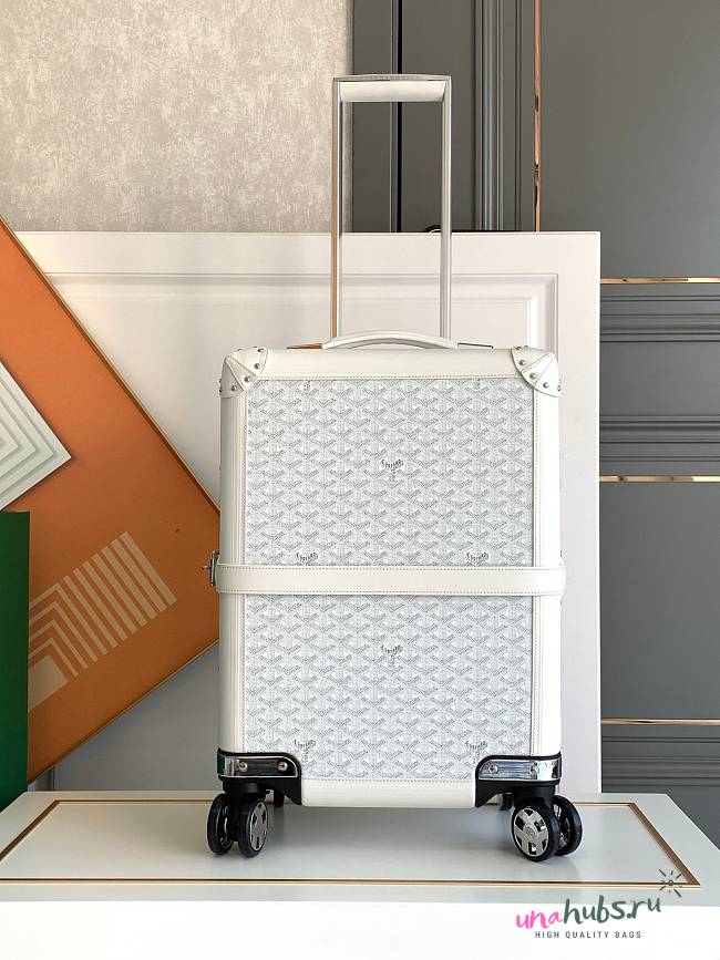 Goyard White Luggage - 36/24/50CM- 5.8kg - 1