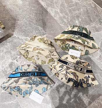 Dior  Toile de Jouy D Bobby Cotton Bucket Hat