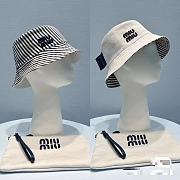 Miu Miu stripes Bucket Hat - 1