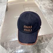 Miu Miu Logo canvas baseball cap - 2