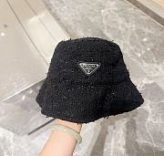 PRADA Wool Bucket Hat M Anthracite Black - 2