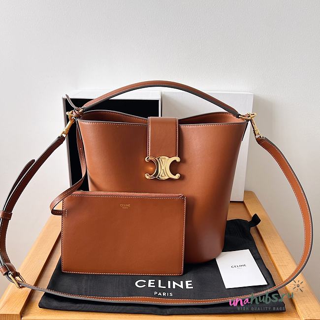 Celine Bucket Bag Leather Bag - 28x24x16cm - 1