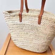 Celine raffia tote bag in beige and brown - 49 X 26.5 X 28.5cm - 6