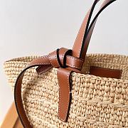 Celine raffia tote bag in beige and brown - 21.5 X 22 X 13cm - 3