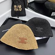 Celine Raffia Bucket Hat 02 - 1