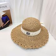 Miu Miu Raffia Women Beach Hat - 3