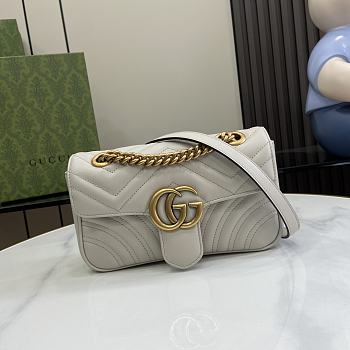 Gucci Marmont Light Grey Bag 