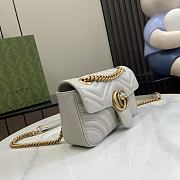 Gucci Marmont Light Grey Bag  - 3