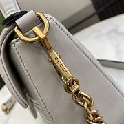 Gucci Marmont Top Handle Light Grey - 20x14x8cm - 5