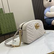 Gucci Marmont Shoulder Bag Light Grey - 13x24x7cm - 4