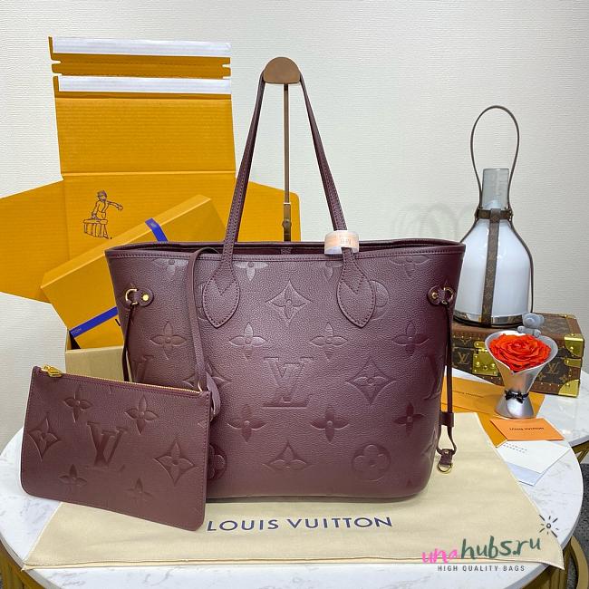 Louis Vuitton Neverfull MM Wine - 1