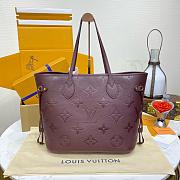 Louis Vuitton Neverfull MM Wine - 6