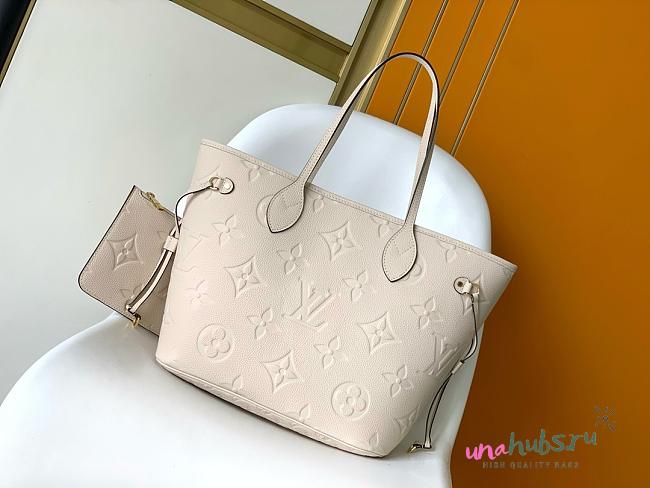 Louis Vuitton Neverfull creme Monogram MM bag - 1