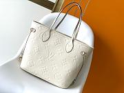 Louis Vuitton Neverfull MM White Empreinte Bag - 1