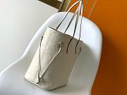 Louis Vuitton Neverfull MM White Empreinte Bag - 6