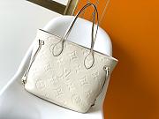 Louis Vuitton Neverfull MM White Empreinte Bag - 5