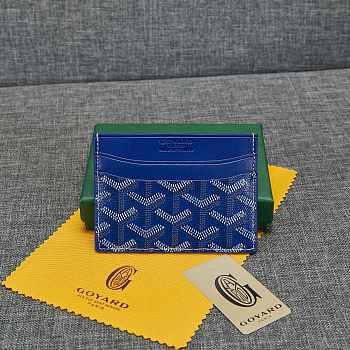 Goyard Saint Sulpice Card Holder In Royal Blue - 10.5*8cm