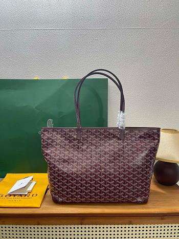 Goyard Artois MM Burgundy Bag - 30x17x50cm