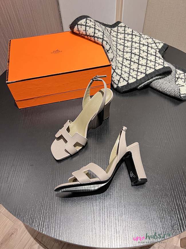 	 Hermes Encens 50 Sandal Taupe - 1