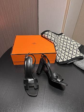 	 Hermes Encens 50 Sandal Black